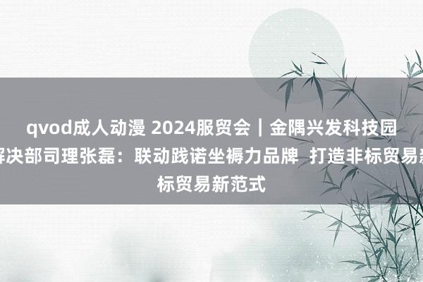 qvod成人动漫 2024服贸会｜金隅兴发科技园贸易解决部司理张磊：联动践诺坐褥力品牌  打造非标贸易新范式