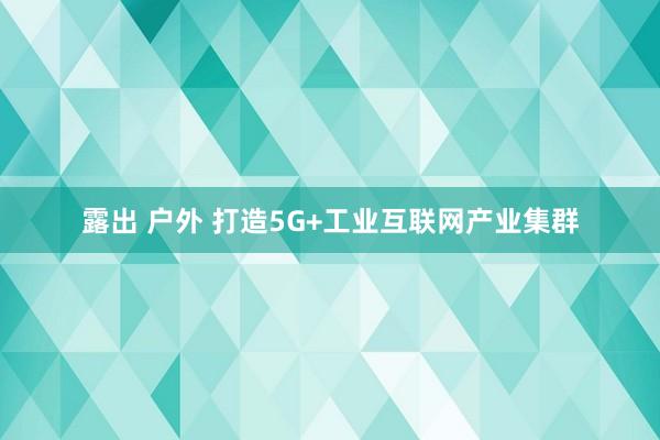 露出 户外 打造5G+工业互联网产业集群