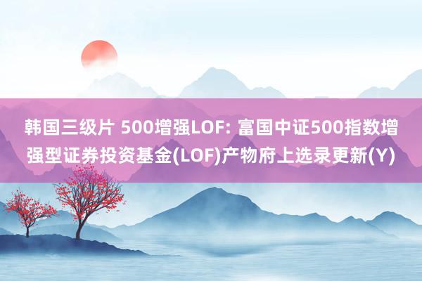 韩国三级片 500增强LOF: 富国中证500指数增强型证券投资基金(LOF)产物府上选录更新(Y)