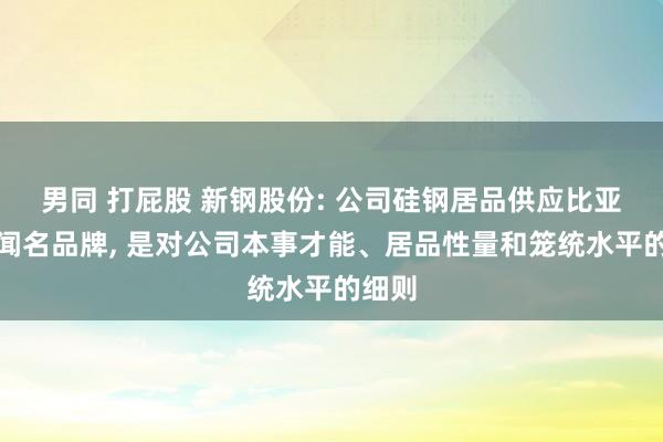 男同 打屁股 新钢股份: 公司硅钢居品供应比亚迪等闻名品牌， 是对公司本事才能、居品性量和笼统水平的细则