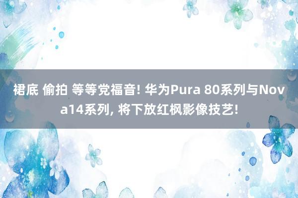 裙底 偷拍 等等党福音! 华为Pura 80系列与Nova14系列， 将下放红枫影像技艺!