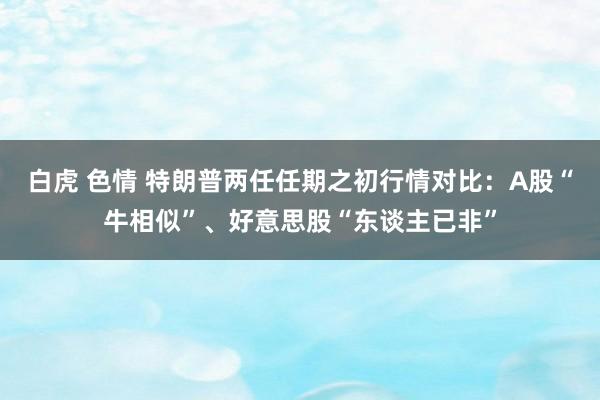 白虎 色情 特朗普两任任期之初行情对比：A股“牛相似”、好意思股“东谈主已非”