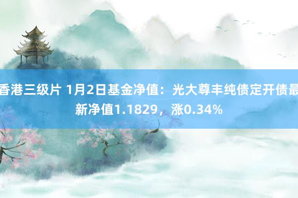 香港三级片 1月2日基金净值：光大尊丰纯债定开债最新净值1.1829，涨0.34%
