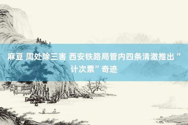 麻豆 周处除三害 西安铁路局管内四条清澈推出“计次票”奇迹