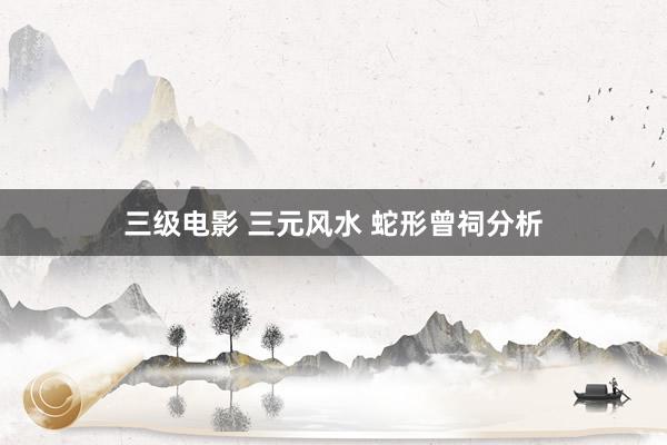 三级电影 三元风水 蛇形曾祠分析